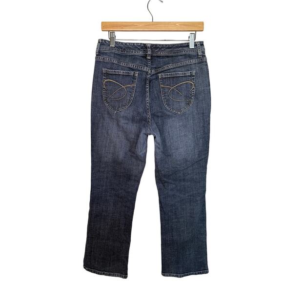 Chico’s Women’s Platinum Bootcut Denim Jeans Size  1 Short (8) Medium Wash - Picture 3 of 8